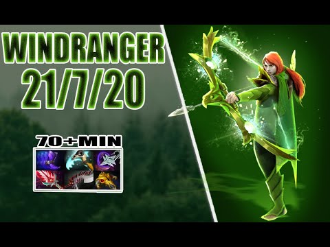 Windranger 7.23e-Epic hard game 70+min