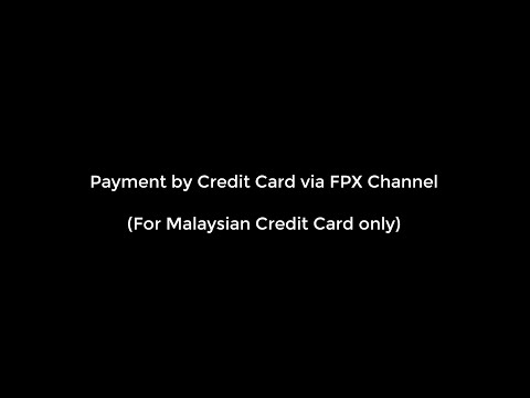 Payment by Credit Card via FPX Channel