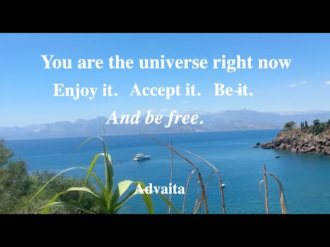 This world is a dream. Reality is in the stillness. Advaita.