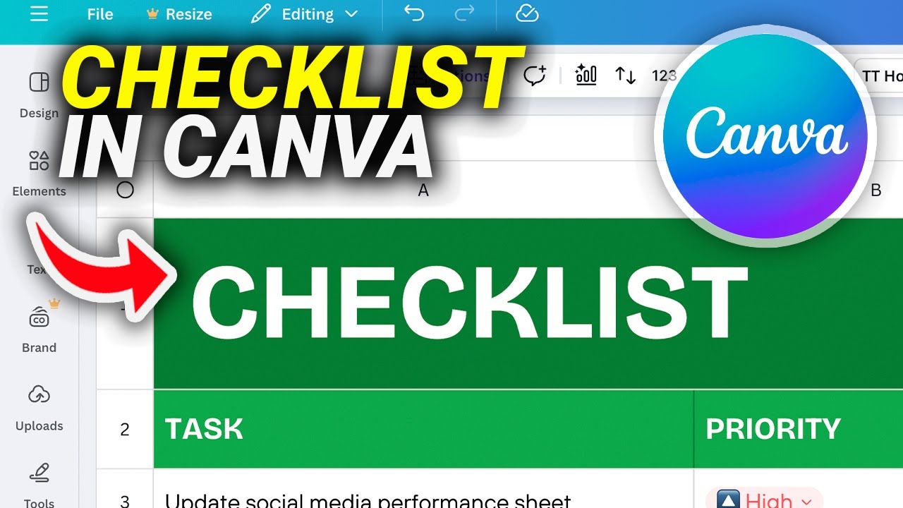 How To Make a Checklist in Canva Fast!