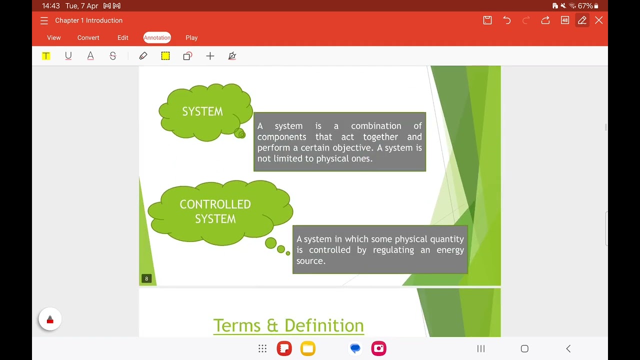 Chapter 1: Introduction To Control System
