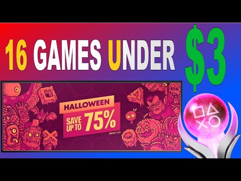 16 Easy Platinum Games Under $3 | PSN Deals & Offers | Halloween Sale 2021