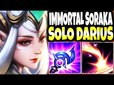 My Soraka Top Lane became IMMORTAL and Solo Killed Darius and Naafiri 🔥