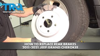 How to Replace Rear Brakes 2011-2021 Jeep Grand Cherokee