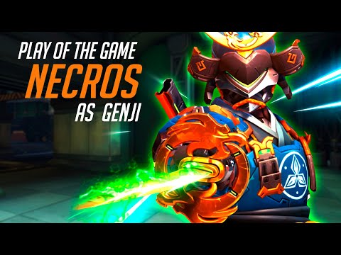 NECROS is SHOWING HIS GENJI SKILL - POTG! OVERWATCH 2 TOP 500 SEASON 6