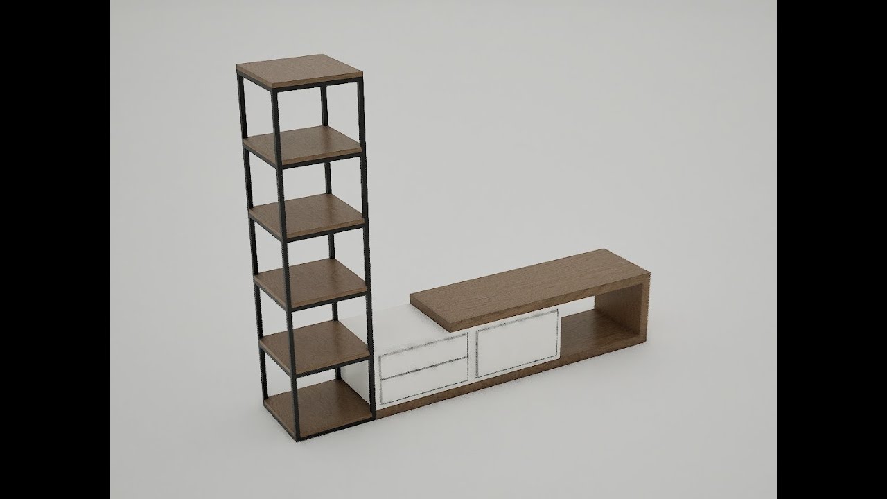 Tv Stand 01 3D Model