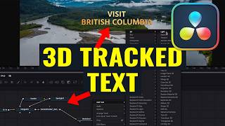 How To Use 3D Camera Tracker In DaVinci Resolve To Add Text Anywhere!