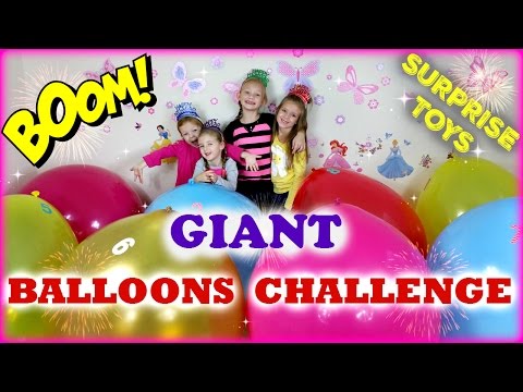 Giant Balloon Surprise Toys Challenge Pop Shopkins Season 4  My Little Pony  Care Bears and more Video