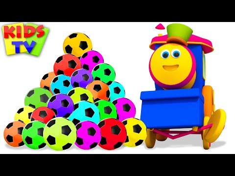 Learn Colors with Soccer Balls | Bob The Train Fun Series - Kids TV