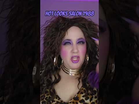 Hot Looks Salon 1988!  #80s #80saesthetic #hairstylist #salon #charactercomedy