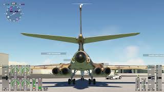 Testlauf Triebwerke mit Nachbrenner vom Ramstein Militärflughafen mit der B-1 Lancer