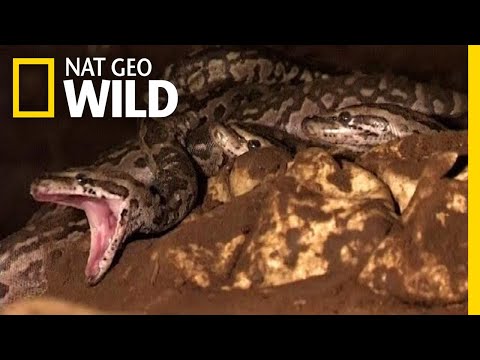 Python Babies Nurtured by Snake Mom in First-Ever Footage | Nat Geo Wild