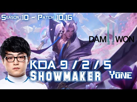 DWG Showmaker YONE vs NOCTURNE Mid - Patch 10.16 KR Ranked