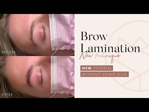 NEW! Brow Lamination without using glue - Tutorial