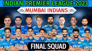 IPL 2023 Mumbai Indians Squad | MI Team Full Squad for 2023 | MI Team 2023 | Mumbai Squad 2023
