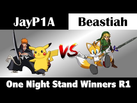 One Night Stand: JayP1A (Pikachu, Ichigo) vs Beastiah (Tails, Link) - Winners Round 1 SSF2
