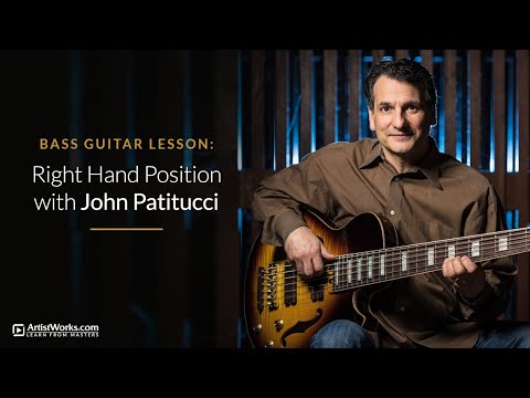 Bass Guitar Lesson: Right Hand Position with John Patitucci || ArtistWorks