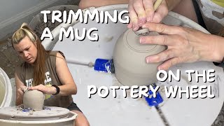 Step 2 | Trimming a Mug on the Pottery Wheel | Show and Tell Tutorial