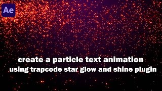 After Effects Tutorial: Glowing Particles Text Reveal with Red Giant Plugins
