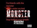 Eminem - The Monster ft. Rihanna (Lyrics) 