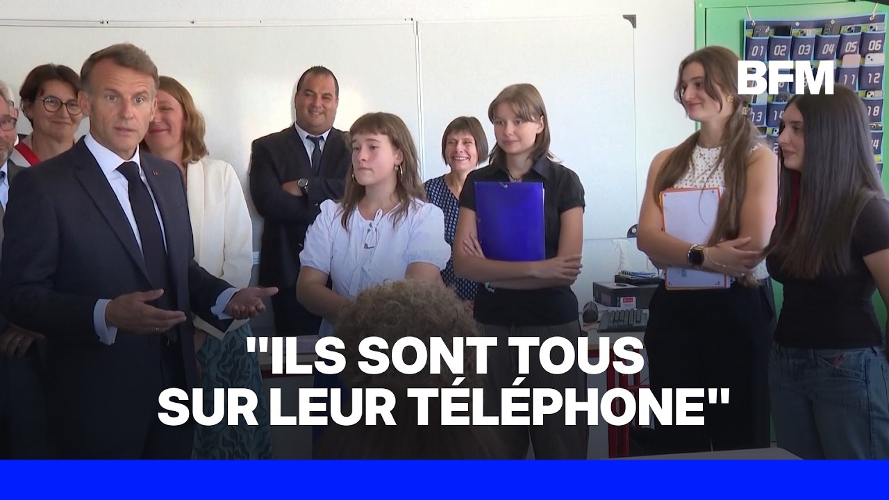 Emmanuel Macron "demande aux gens de déposer leur téléphone" lors de réunions à l'Élysée