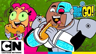 Bacon Brothers Food Quest! 🥪😋| Saving Philly With Snacks 🥨 | Teen Titans Go! | Cartoon Network UK