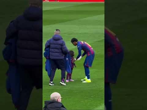 lamine yamal  y little keyne ❤️Barcelona لامين يامال واخوه كيني برشلونة