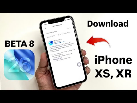 How to install iOS 26 BETA 8 on iPhone XS, iPhone XR - Update iPhone XR & XS on iOS 26