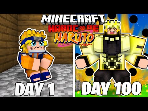 I Survived 100 Days as NARUTO in HARDCORE Minecraft
