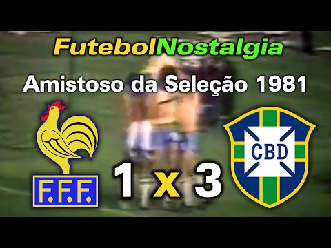France 1 x 3 Brazil - 15-05-1981 (Friendly match in Paris)