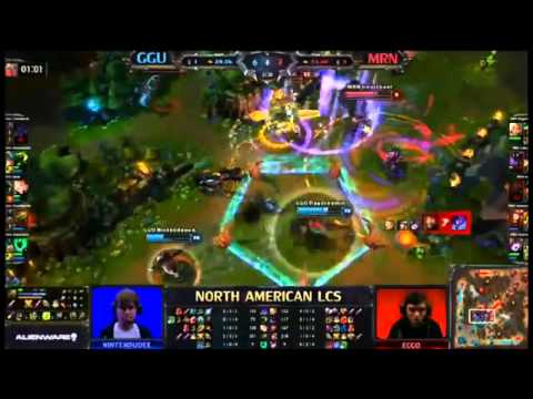 GGU Vs MRN Megazero Riven   Fan Made Highlight   NA LCS W9D1 2013 MUST SEE