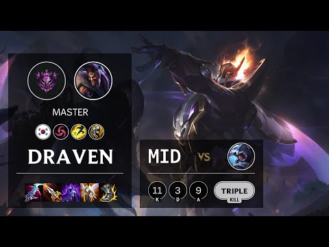Draven Mid vs Talon - KR Master Patch 10.24