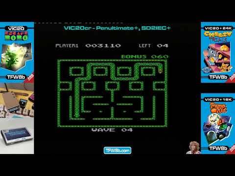 Rod Hull Replays: Nibbler (2) on the Commodore VIC20 - #Penultimate+ #999Range #Hewco