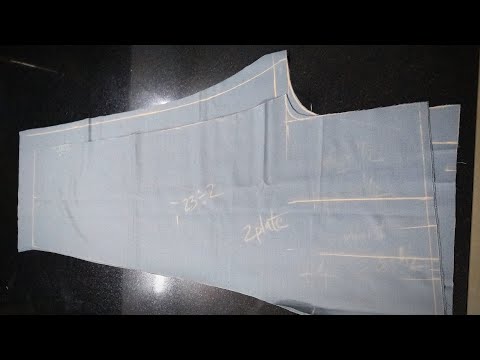 How to cutting double pleated pant trousers Video