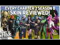 Every Fortnite Chapter 2 Season 8 Skin REVIEWED! (Fortnite Battle Royale)
