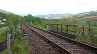 preview picture of video 'Class 156 enters Crianlarich from Oban line'