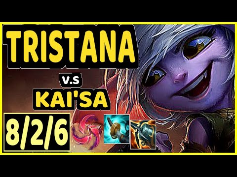 TRISTANA vs KAI'SA - 8/2/6 KDA BOTTOM ADC GAMEPLAY - EUW Ranked MASTER