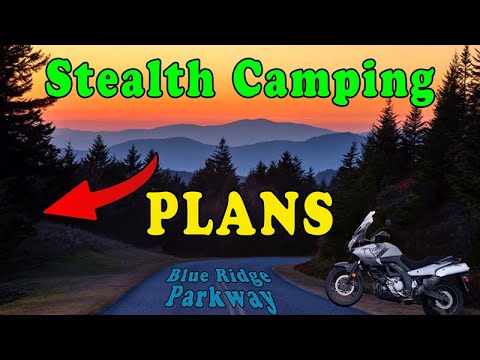 Motorcycle Stealth Camping on Blue Ridge Parkway - Again!