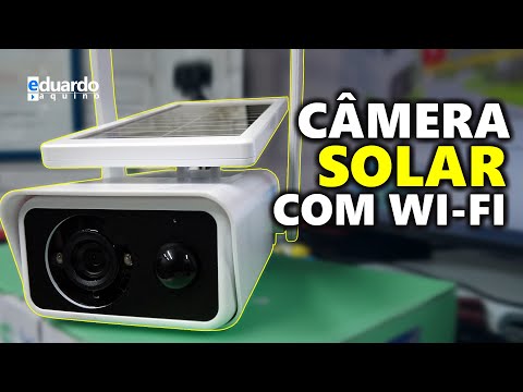 Câmera IP SOLAR FULL HD com BATERIA de LÍTIO e Acesso Remoto
