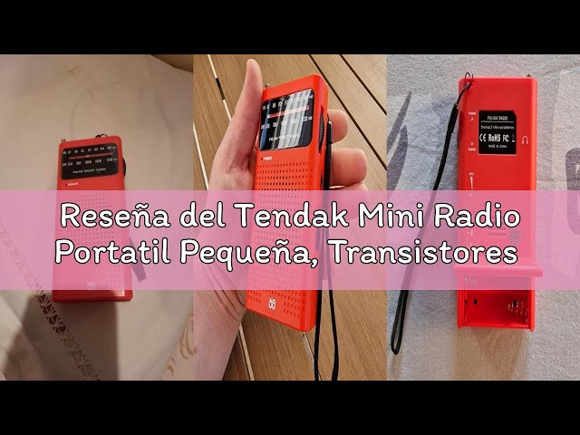 Vídeo relacionado con Tendak Mini Radio Portatil Pequeña, Transistores FM Am con Excelente Señal, de Bolsillo, Funciona con AA Pilas (no Incluidas)