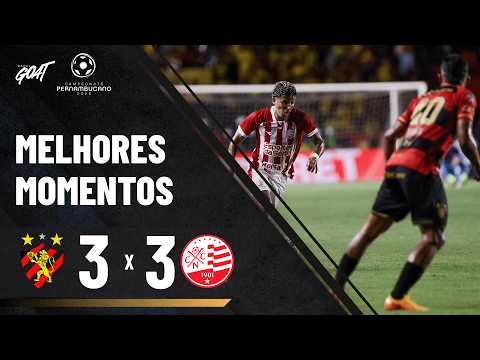 SPORT E NÁUTICO EMPATAM EM JOGO INSANO NA FINAL DO PERNAMBUCANO