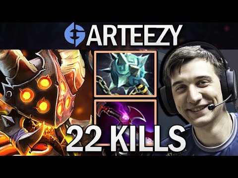 Clinkz Dota 2 Gameplay EG.Arteezy with 22 Kills and Silveredge - TI12