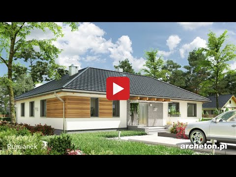 Projekt domu Rumianek - archeton.pl - parterowy 149,6 m2
