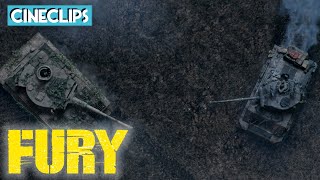 Skirmish With A Tiger Tank | Fury | CineClips | With Captions