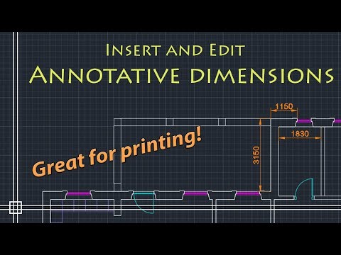 AutoCAD Basics Edit Dimensions Simple Tutorial PART 1