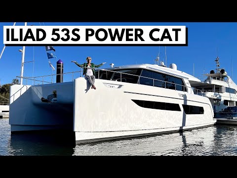 ILIAD 53S POWER CATAMARAN Luxury Long-Range Ocean-Capable Liveaboard Yacht Tour