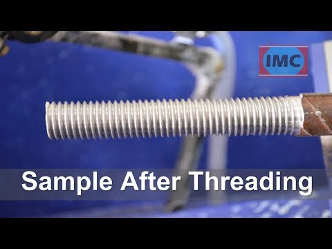 High speed rebar threading machine