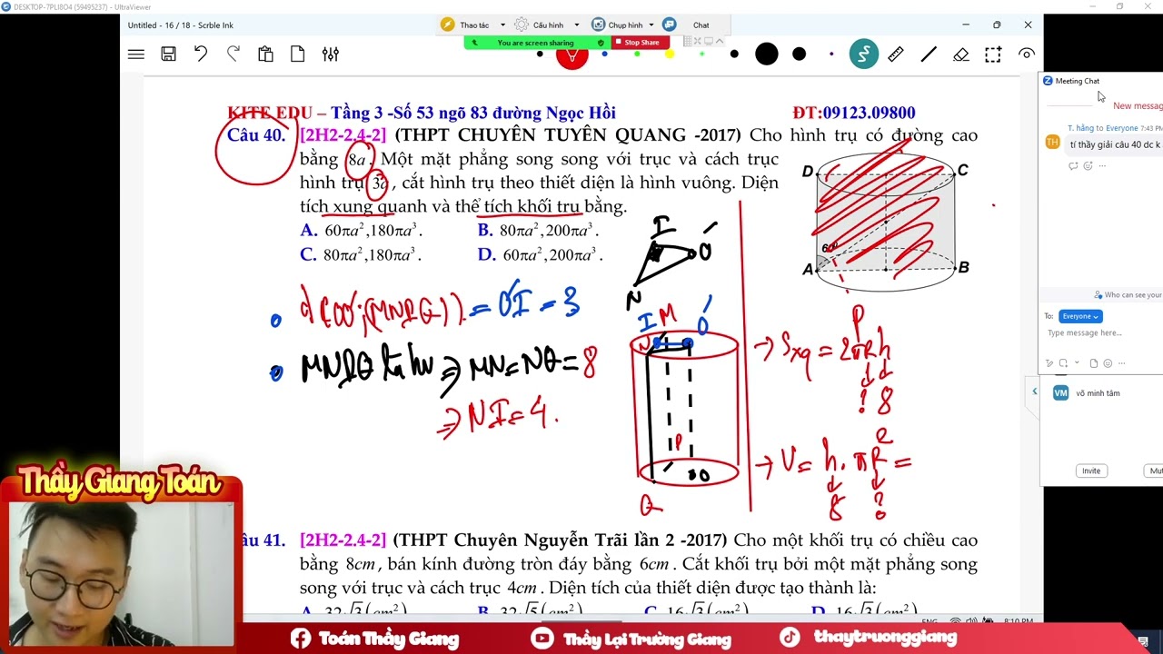 HÌNH TRỤ BUỔI 2