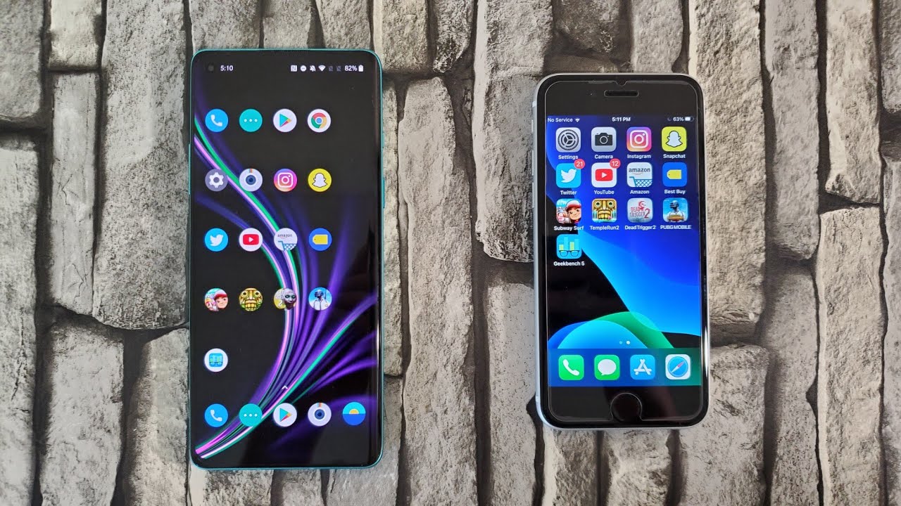 OnePlus 8 vs iPhone SE (2020) - Speed Test