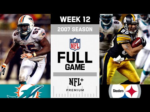 The Mud Bowl! Miami Dolphins vs. Pittsburgh Steelers FULL GAME | NFL 2007 Season Week 12